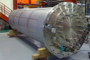 Dewar used for vertical testing of cavities prior to installation in pit